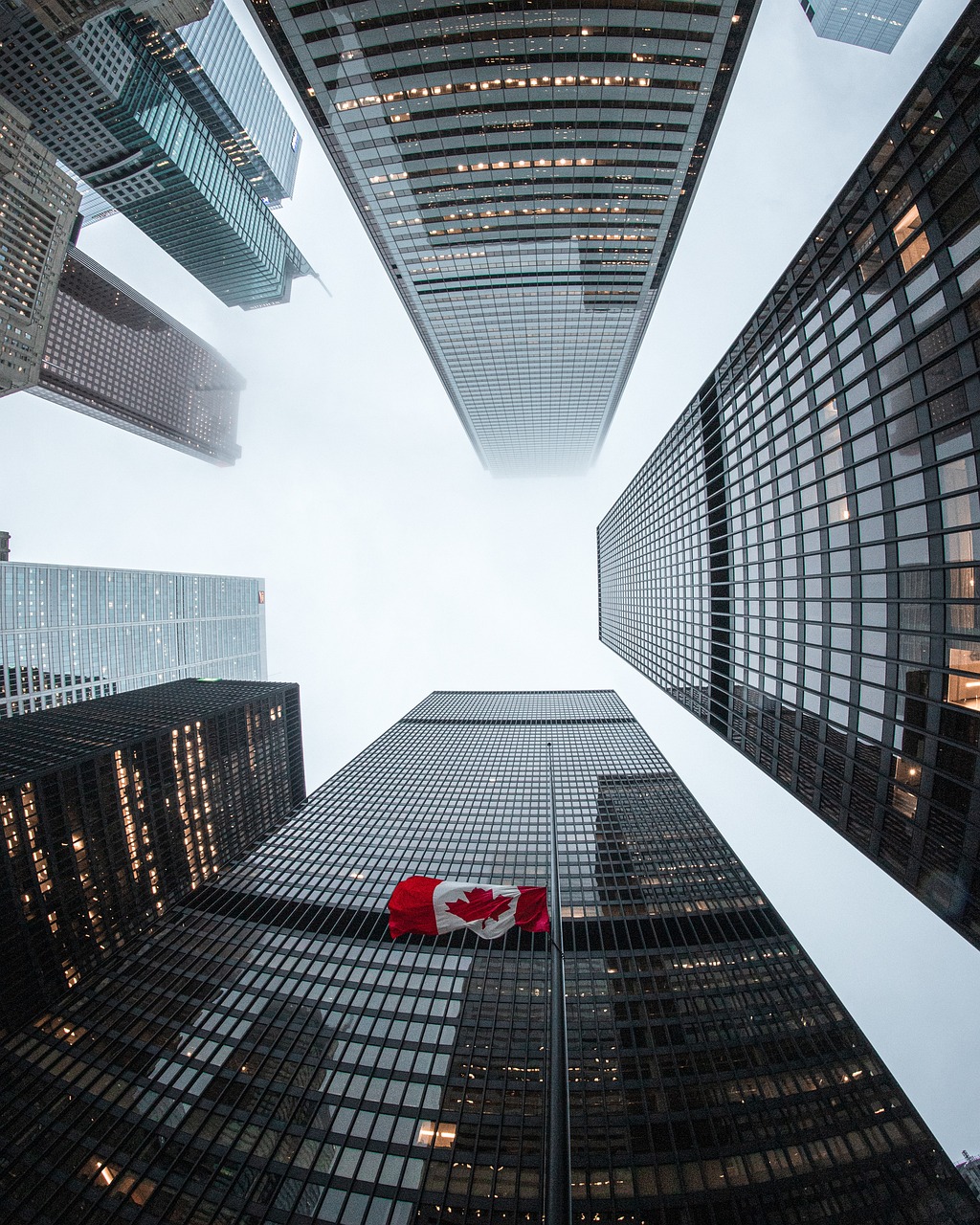 architecture, building, flag, toronto, canadianflag, urban, lookup, skyscraper, city, business, skyline, toronto, toronto, toronto, toronto, toronto, business, business